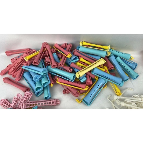 Large Lot Assorted Hair Permanent Curlers 470‎ Rollers Perm Various Sizes Styles - Picture 8 of 8